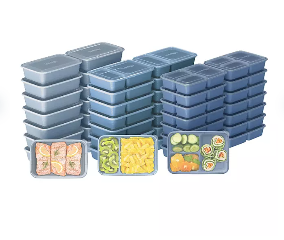 Bentgo 90 Piece Meal Prep Set, Blue Mist - Bellso